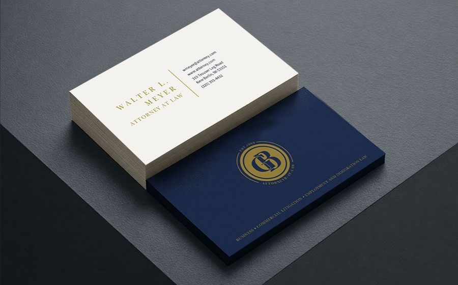 Tarjetas institucionales y branding corporativo de Goico Bolet